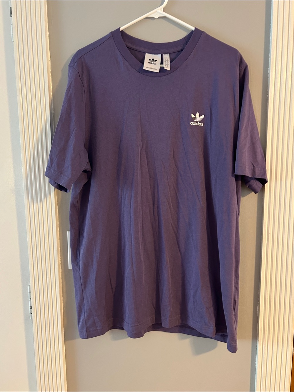 Adidas Purple Trefoil Logo T‑Shirt